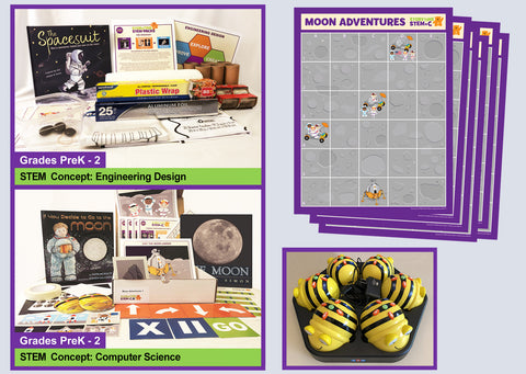 Moon Adventures Computer Science Grades PreK-2 - including Bee-Bots