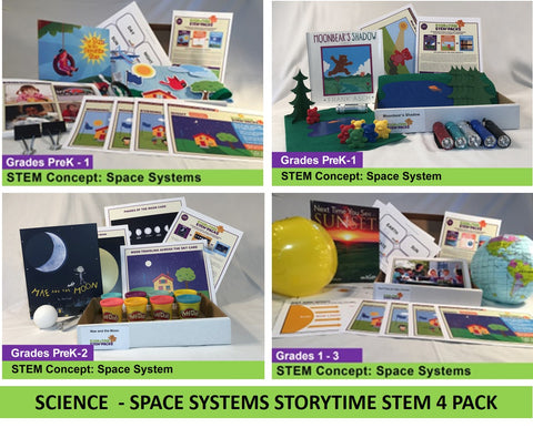 Science - Sun Earth Moon  Storytime STEM 4 Pack